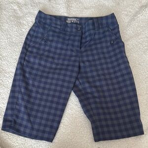 Women’s Nike Golf Blue Checkered Shorts Size 6
